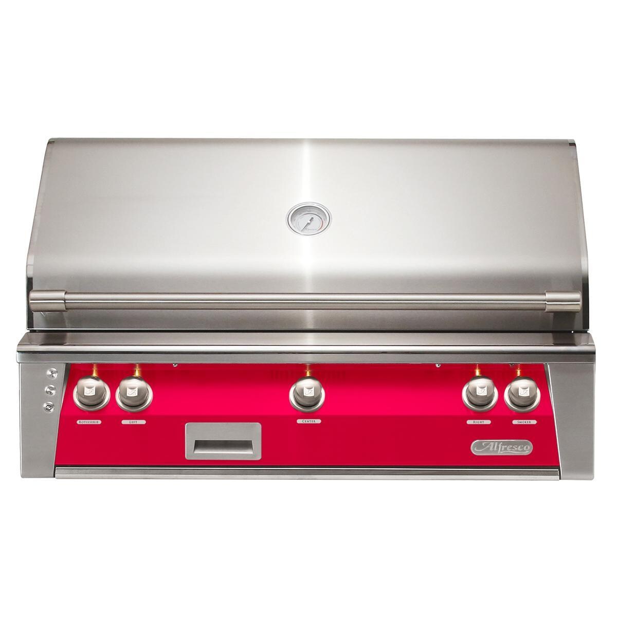 Alfresco Grills ALXE-42SZ-NG-S3027 Alfresco ALXE 42-Inch Built-In Natural Gas Grill With Sear Zone And Rotisserie in Raspberry Red thumbnail