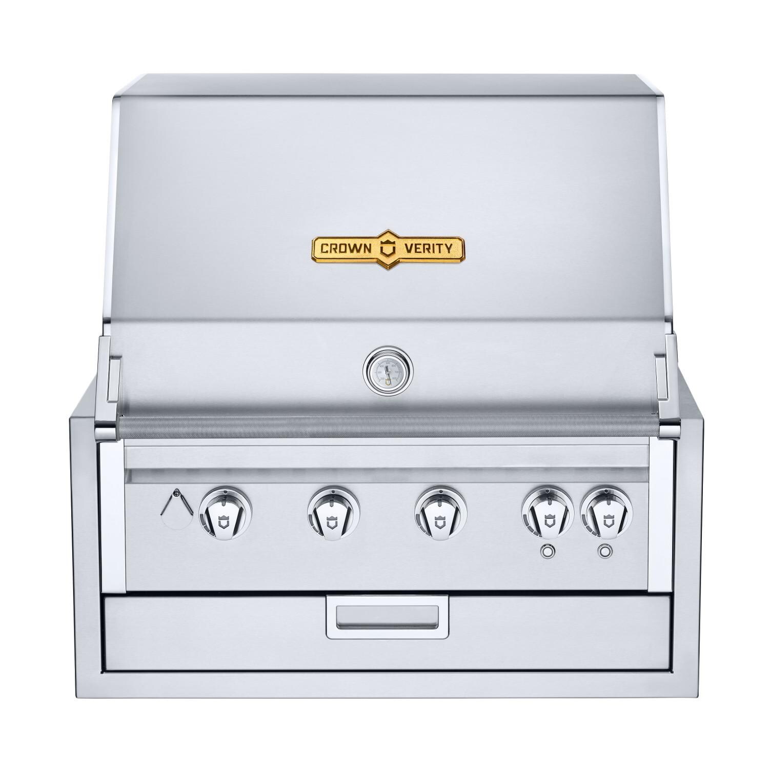 Crown Verity Infinite Series 30-Inch Built-In Propane Gas Grill W/ Lights - IBI30LP-LT