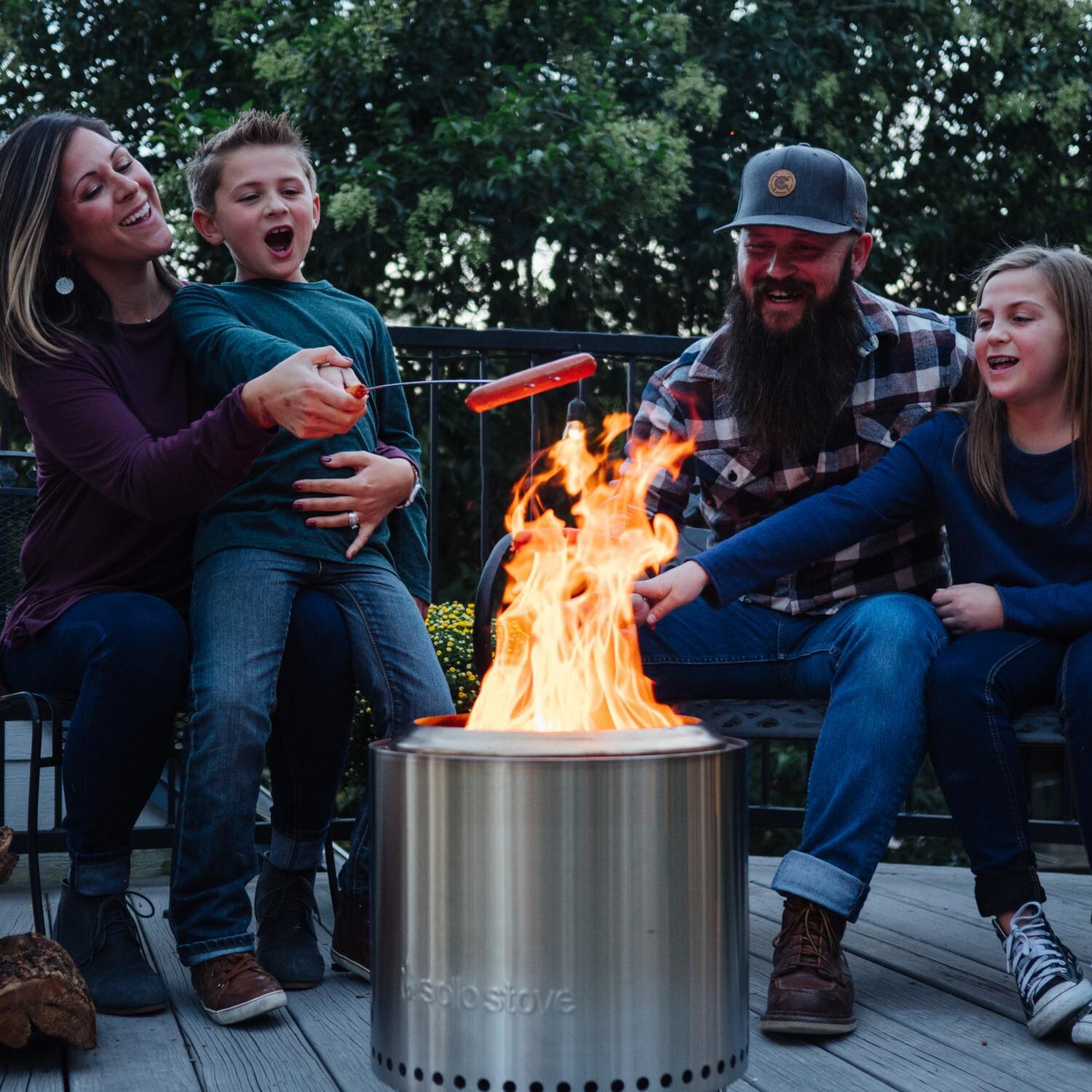 Solo Stove SSRAN-2.0 Ranger 2.0 - Deck Lifestyle Roasting **Shown with optional stand thumbnail