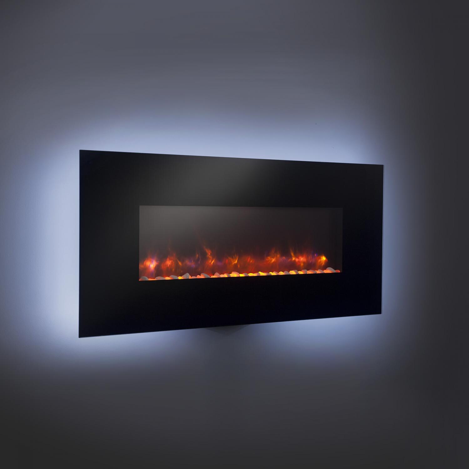 The Outdoor Greatroom Company 50-Inch Gallery Linear Wall Mount Electric Fireplace - GE-50