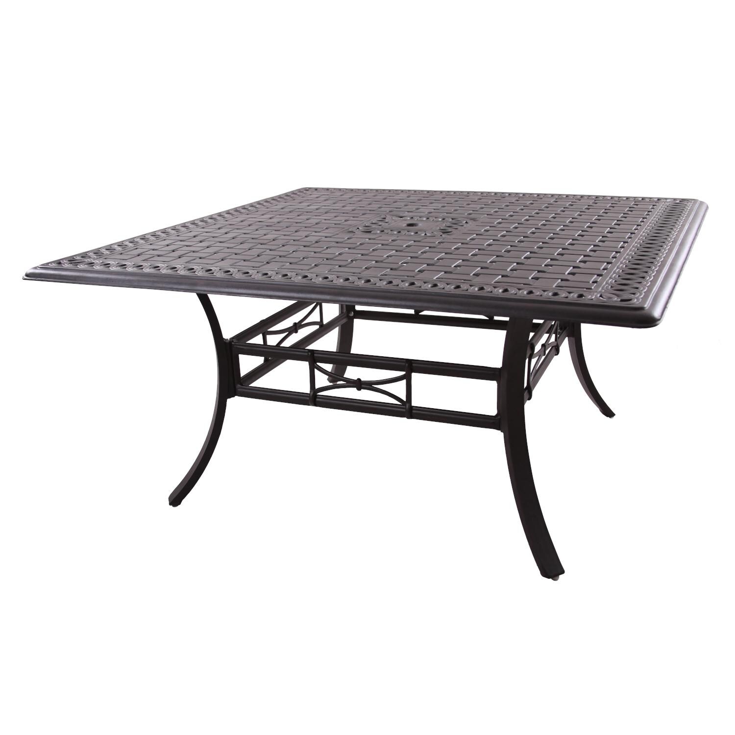 Darlee 201610-9PC-88WCH Mountain View Cast Aluminum 60 Inch Square Counter Height Dining Table thumbnail