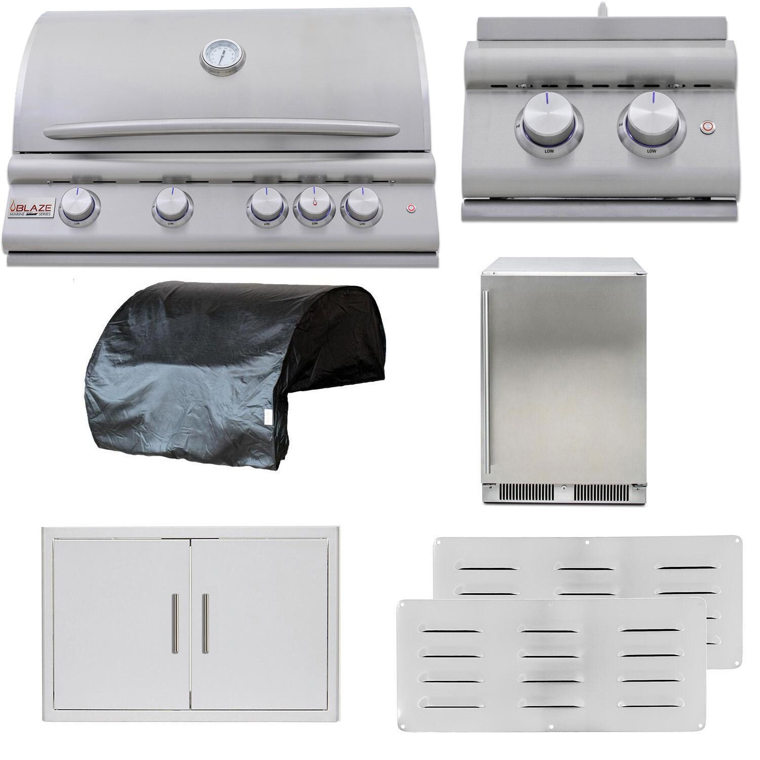 Blaze LTE+ Marine Grade 7-Piece 32-Inch Natural Gas Outdoor Kitchen Package