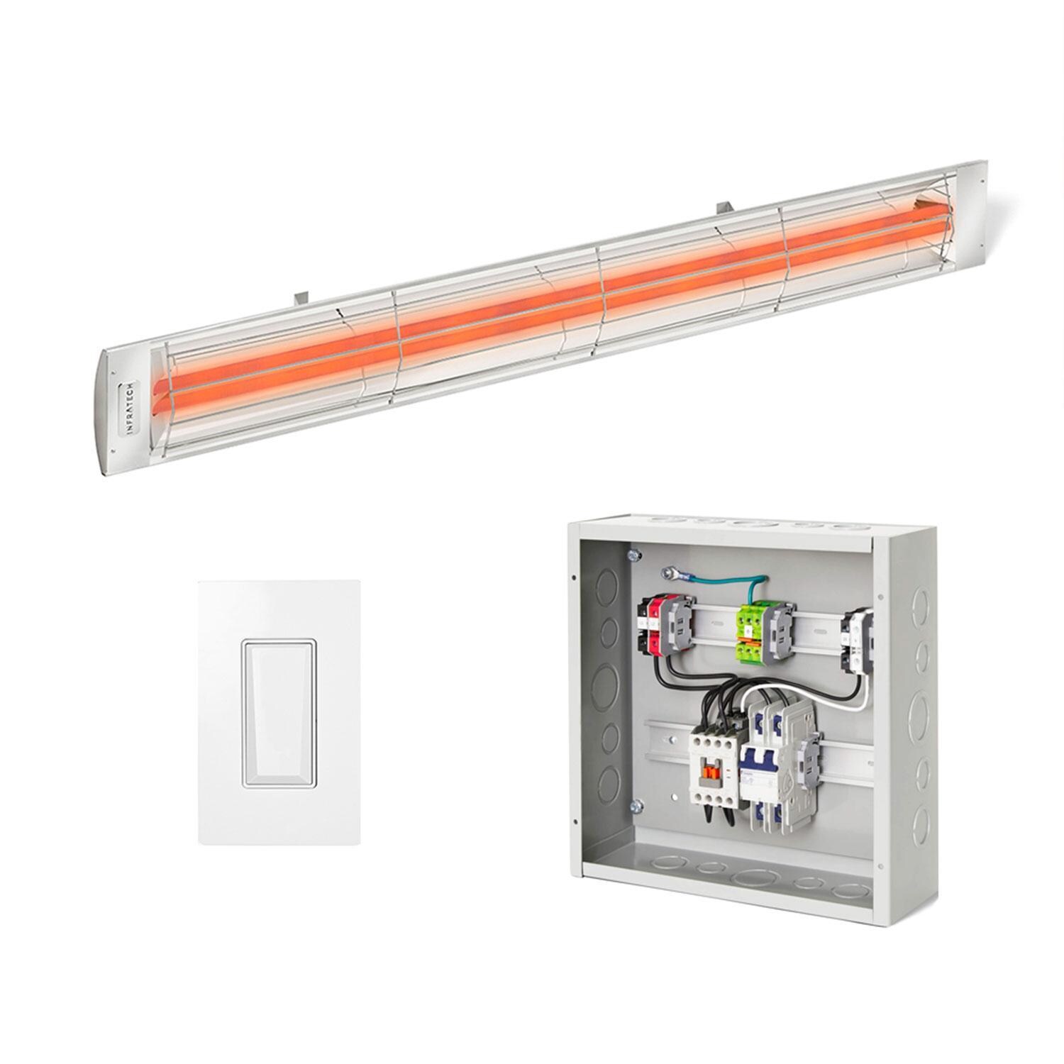 Infratech Contactor Package 4 - 1 CD Series 6000 Watt SS Patio Heaters, 1 Smart Switches & 1 Single Panel Enhanced Timer Package