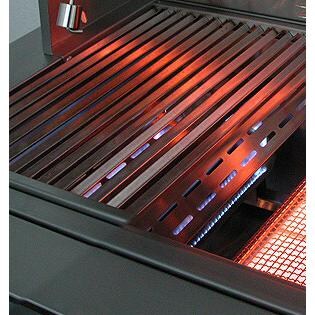 Infravection Burners with Cooking Grate - Lit