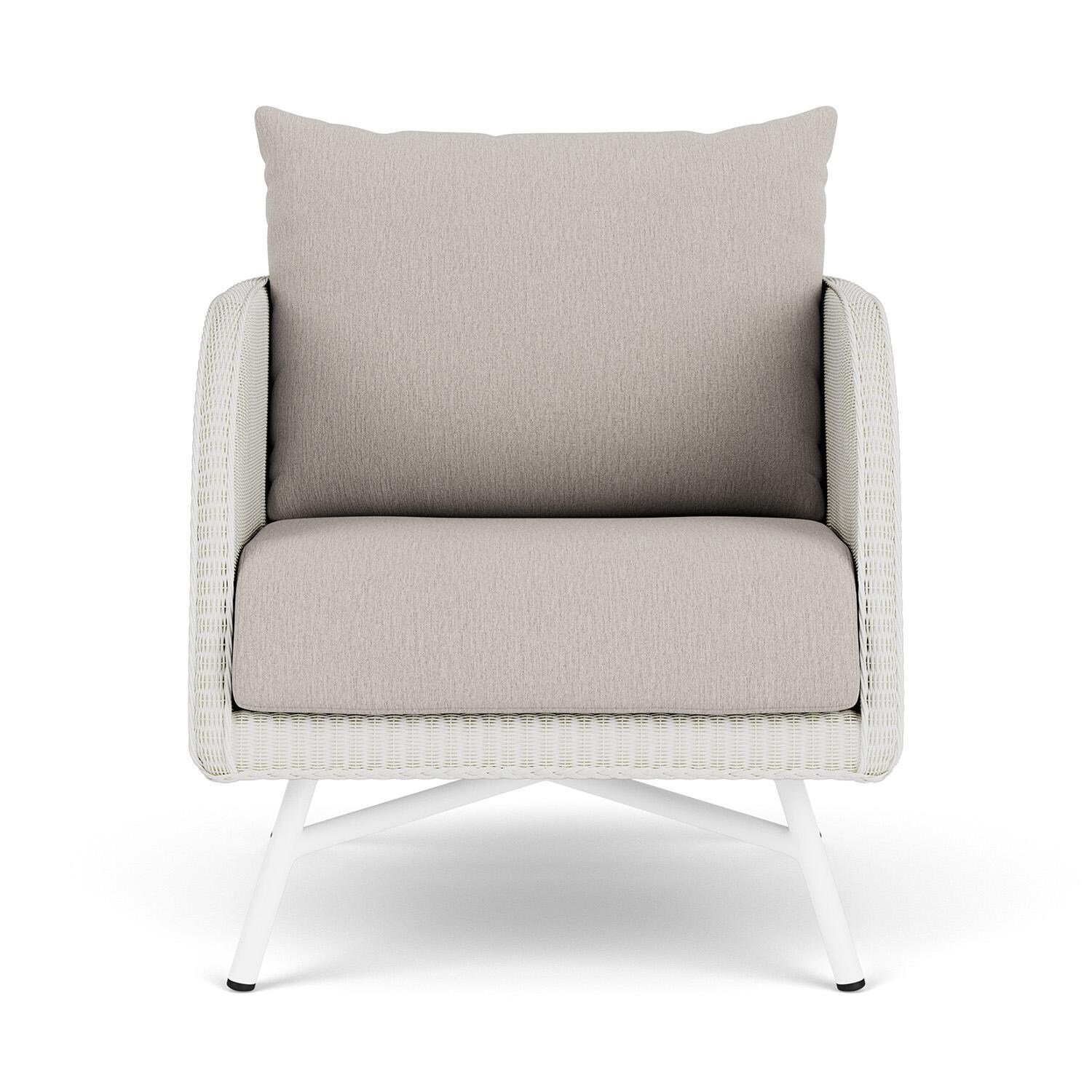 Lloyd Flanders Essence Lounge Chair W/Remy Cloud Fabric - Matte White Finish thumbnail