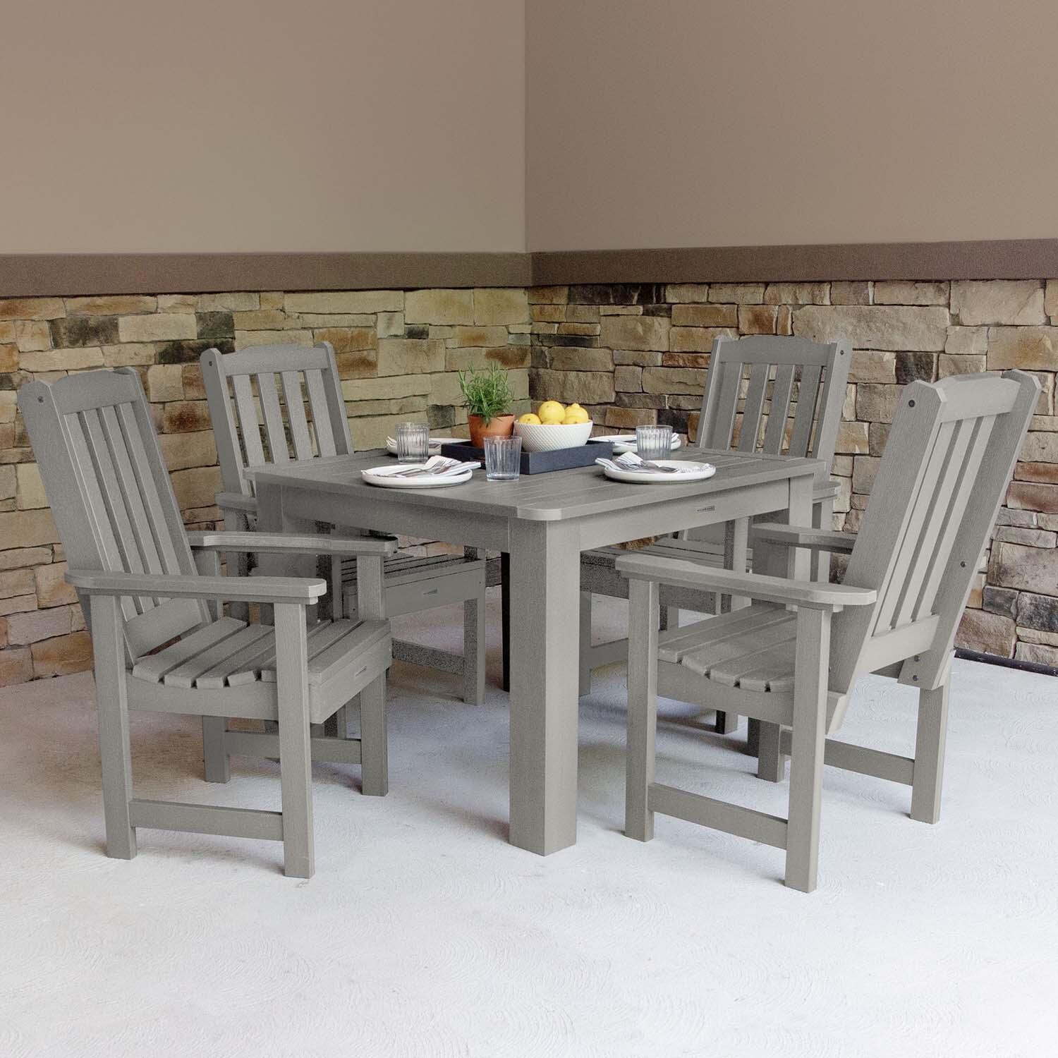 Hart Lane 5 Pc Square Dining Set in Harbor Gray In Lakeview Outdoor Designs - Lifestyle thumbnail