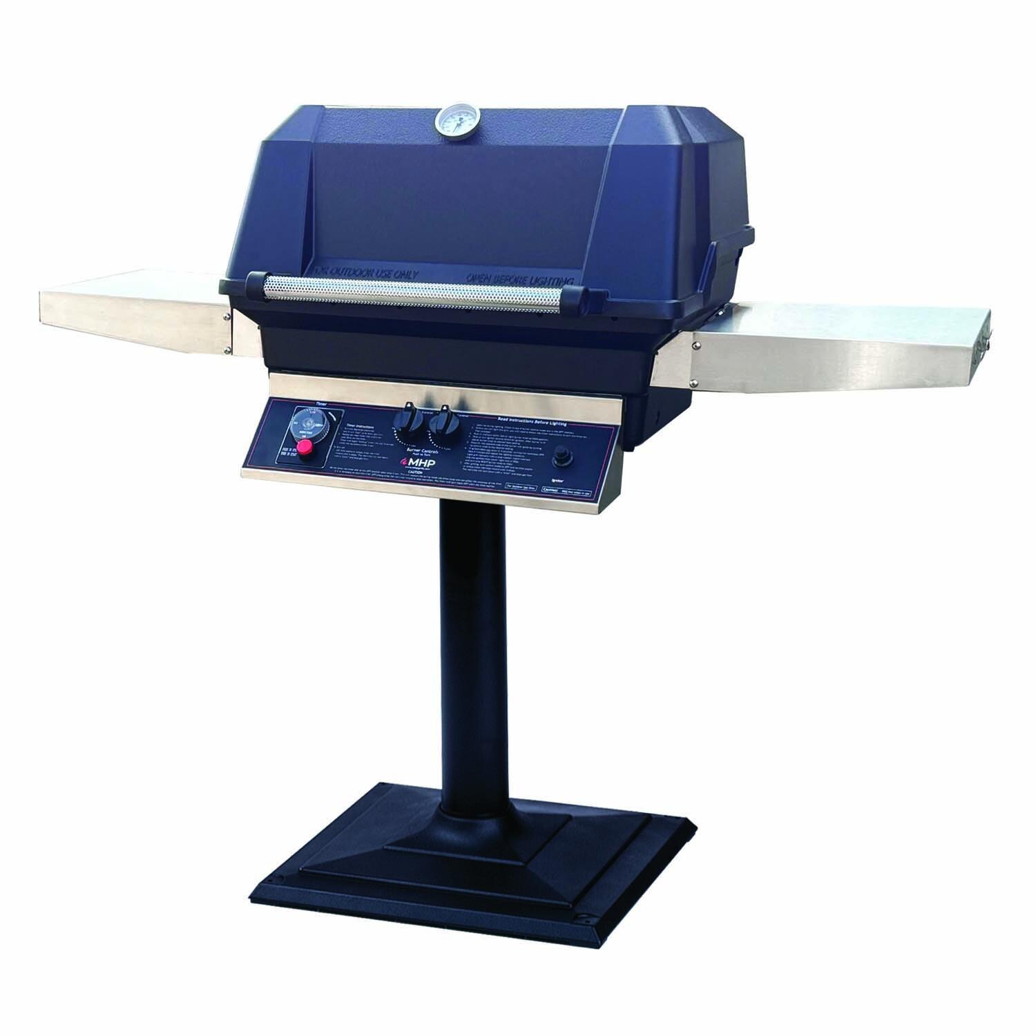 MHP Propane Timer Grill On Bolt Down Post