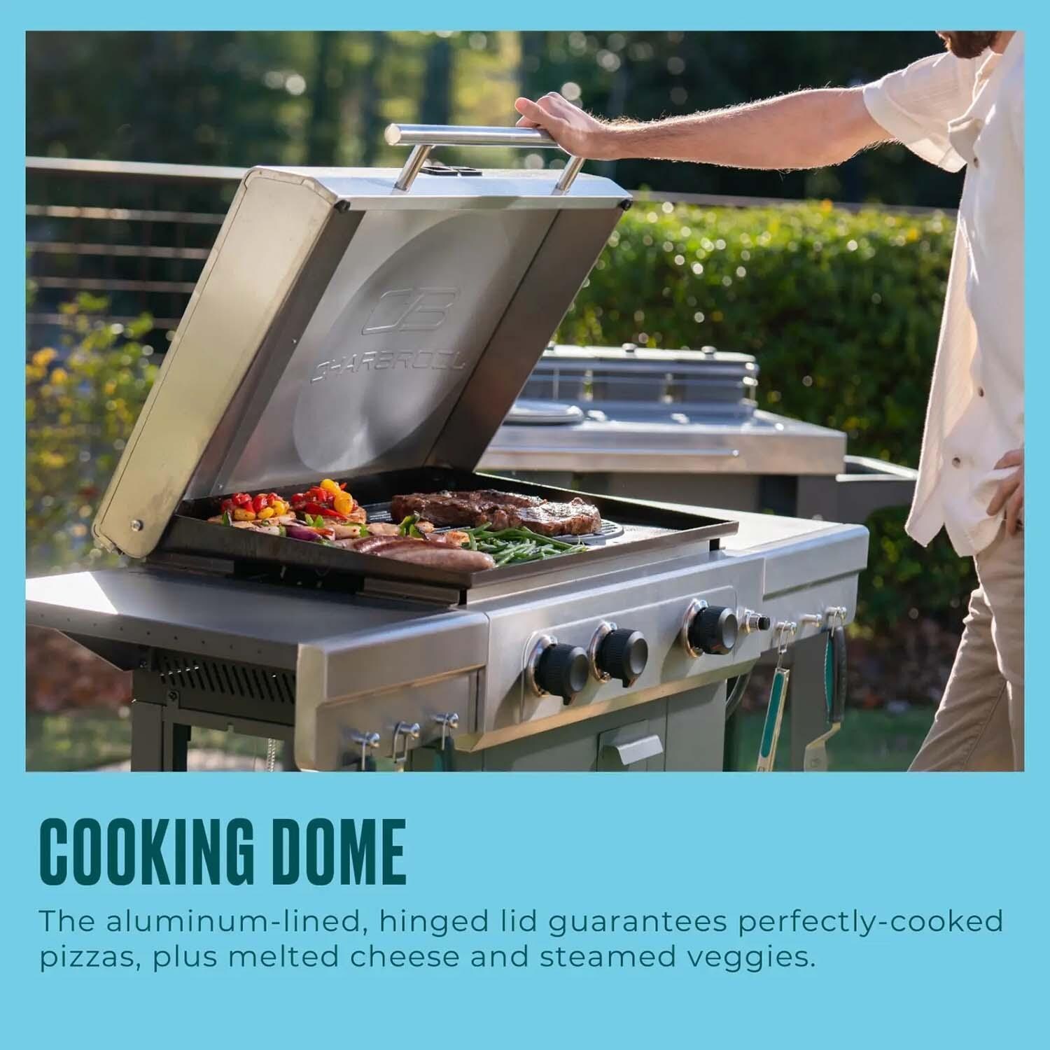 Charbroil 463717325 Versa-Tile 3 Burner 28-Inch All-In-One Cooking Station - Cooking Dome - Detail thumbnail