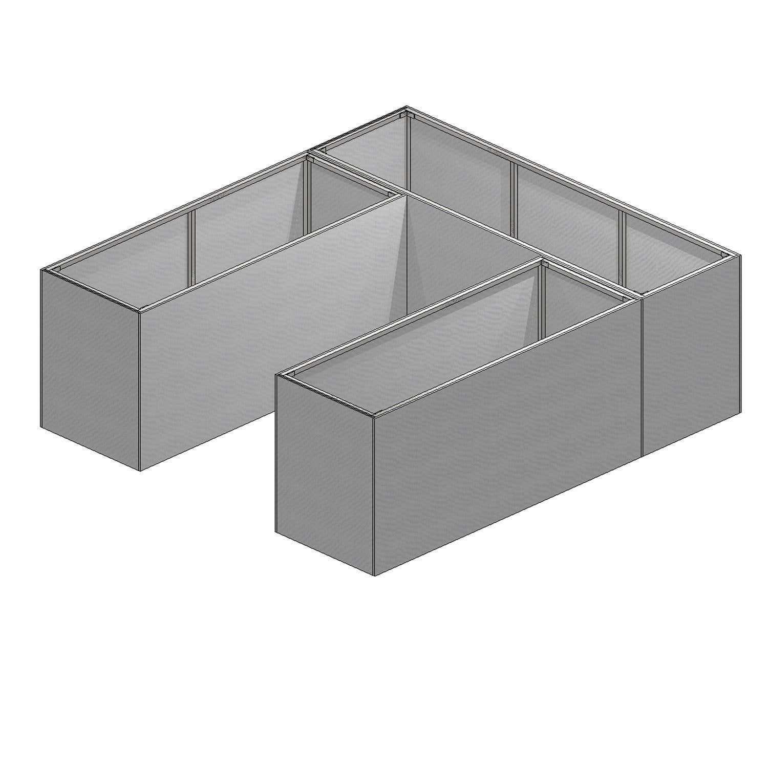 Pro-Fit DIY PRO 6' x 8' x 6' Unfinished Island - PRODIY686U