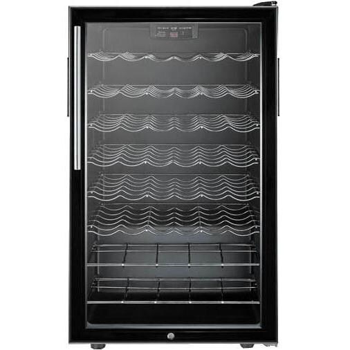 Summit 19-Inch 40 Bottle Wine Cellar / Cooler With Professional Handle - Black - SWC525LBIHV