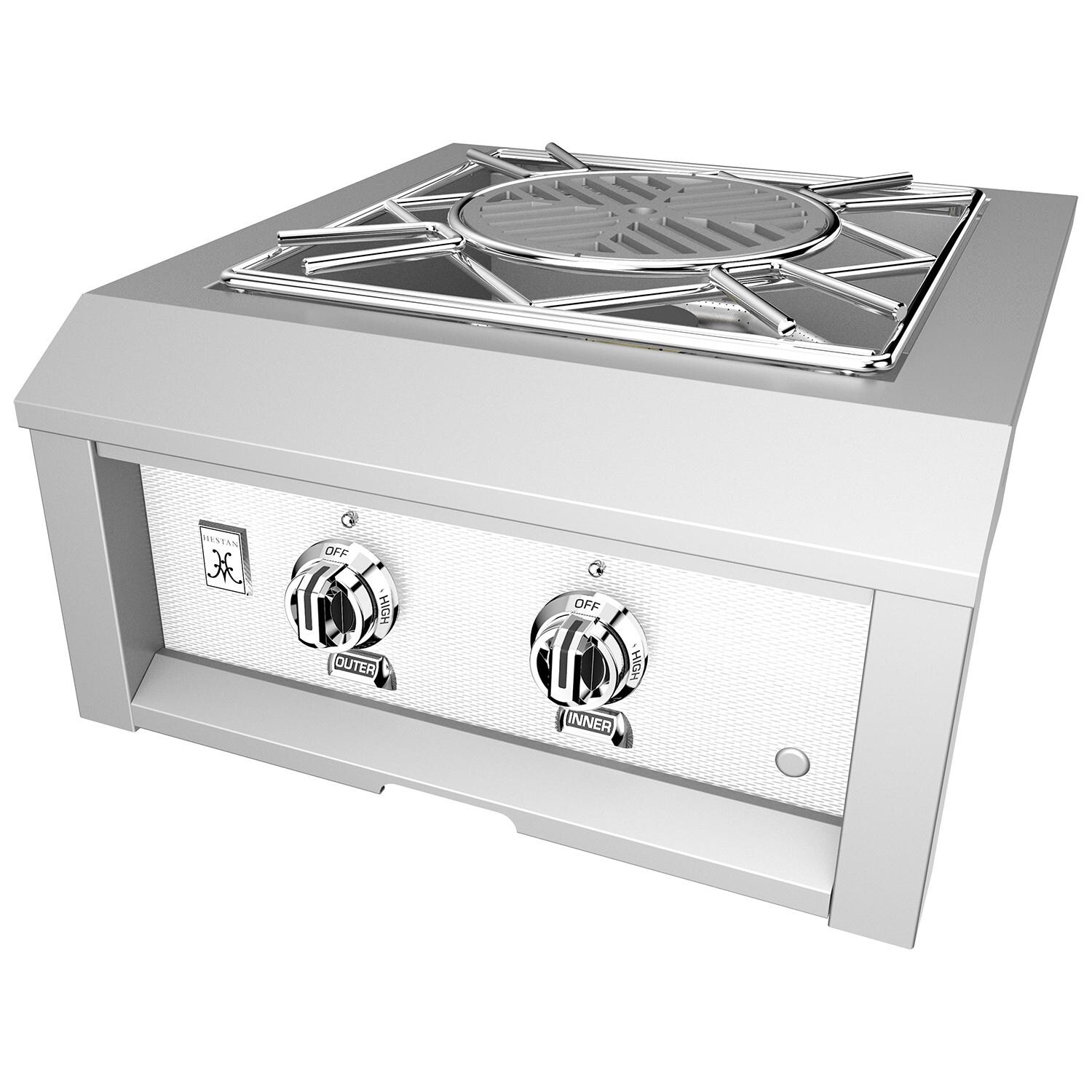 Hestan Built-In Power Burner - Natural Gas - Froth - AGPB24-NG-WH