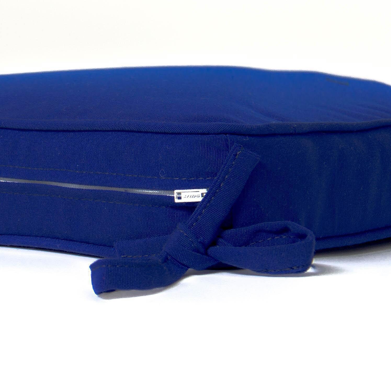 Medium Replacement Seat Cushion With Piping - Zipper and Tie Detail thumbnail