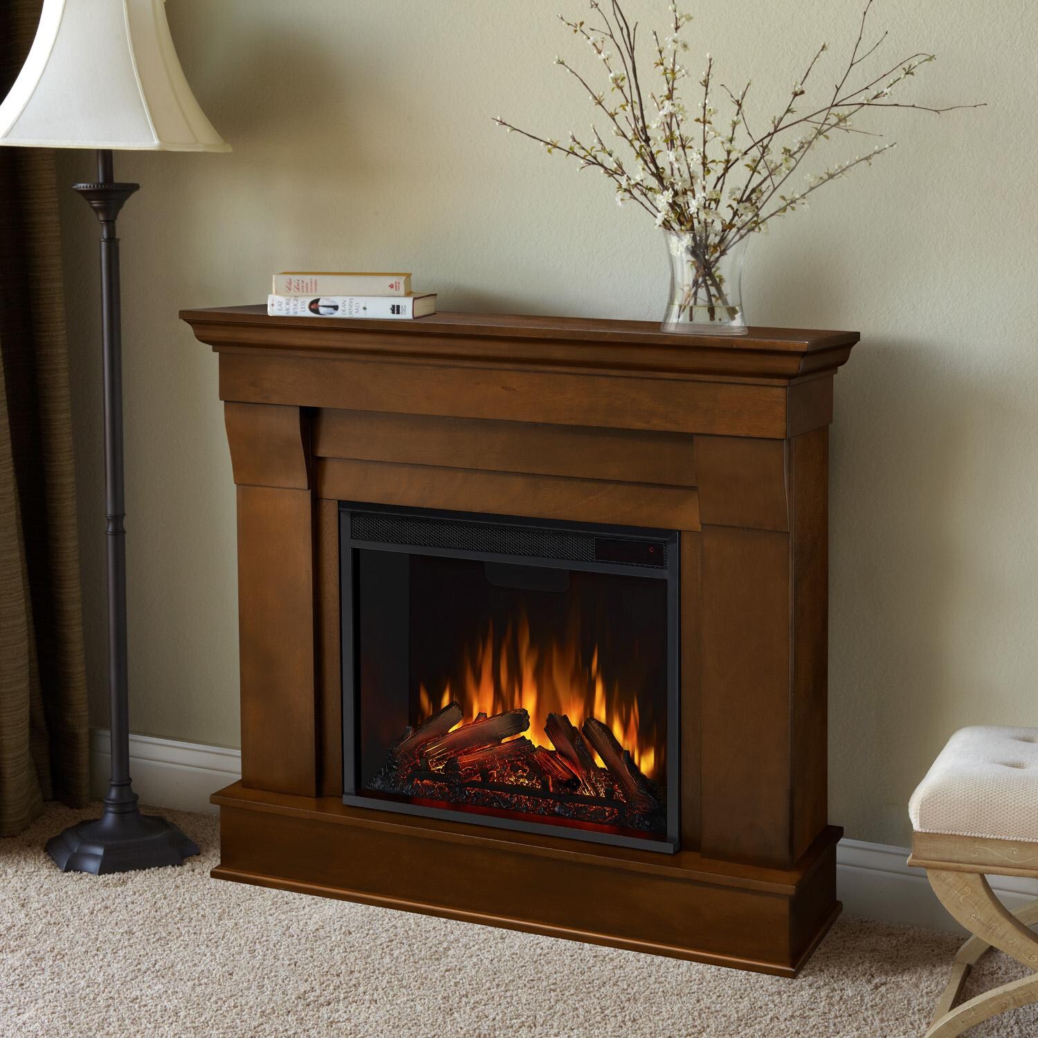 Real Flame 5910E-E Chateau 40-Inch Electric Fireplace With Mantel - Espresso