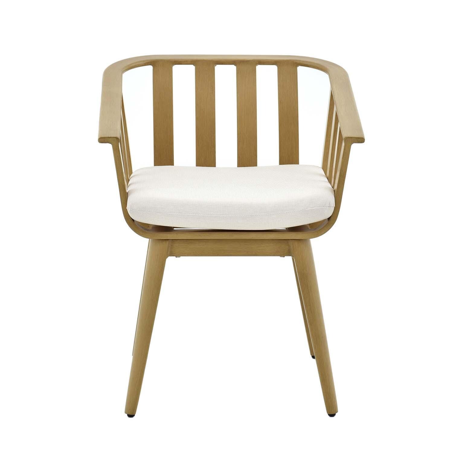 Ranch Pointe 5 Pc Set Aluminum Dining Set By Lakeview Outdoor Designs - Chair Front View - White Background thumbnail