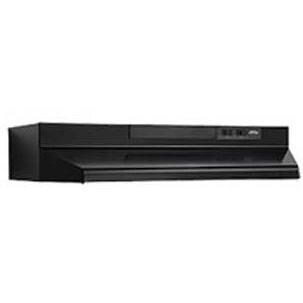 Broan 36-Inch 190 CFM Convertible Under Cabinet Range Hood - Black - F403623