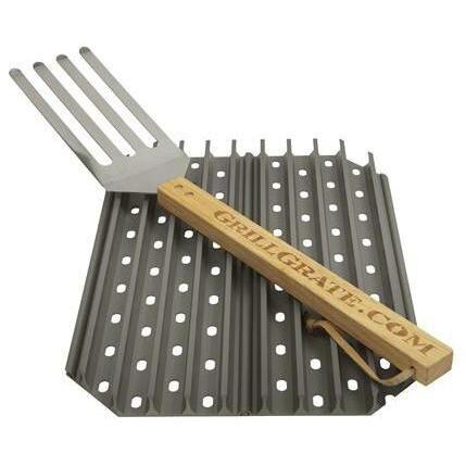 GrillGrate 15-Inch Hard Anodized Aluminum 2-Panel Grill Surface Set - Full View thumbnail