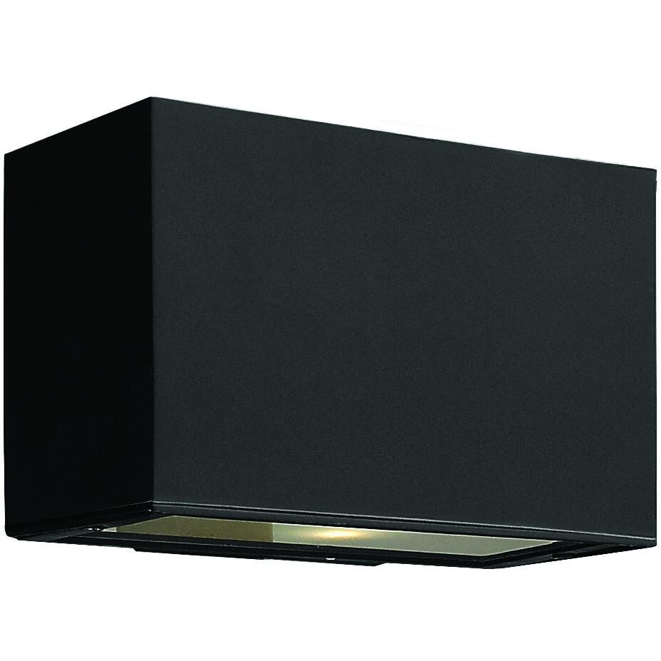 Hinkley Lighting Atlantis One Light 6-Inch Outdoor Wall Light - Satin Black - 1645SK image