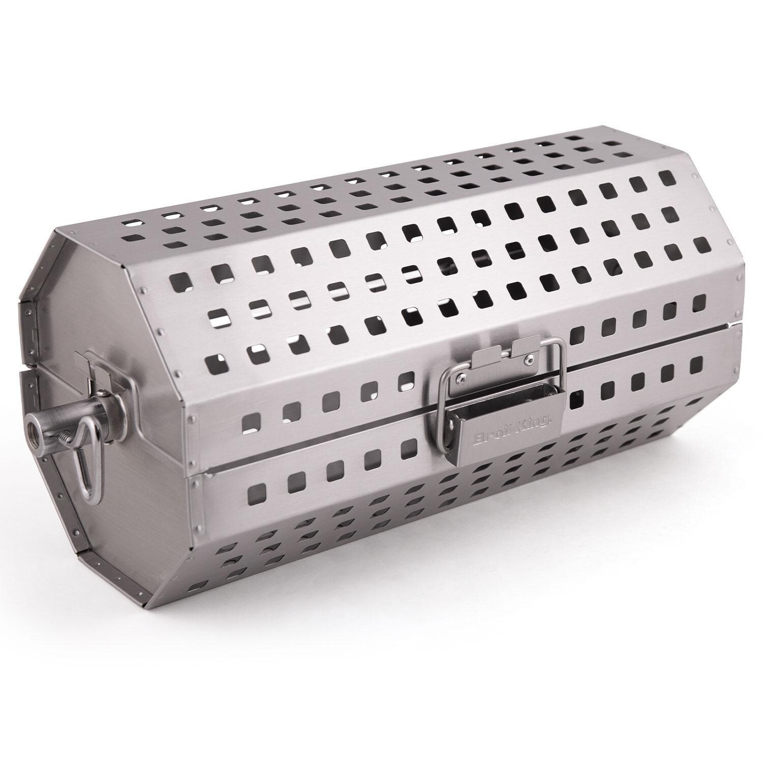 Broil King 64875 Rotisserie Tumble Basket - Full Basket - White Background thumbnail