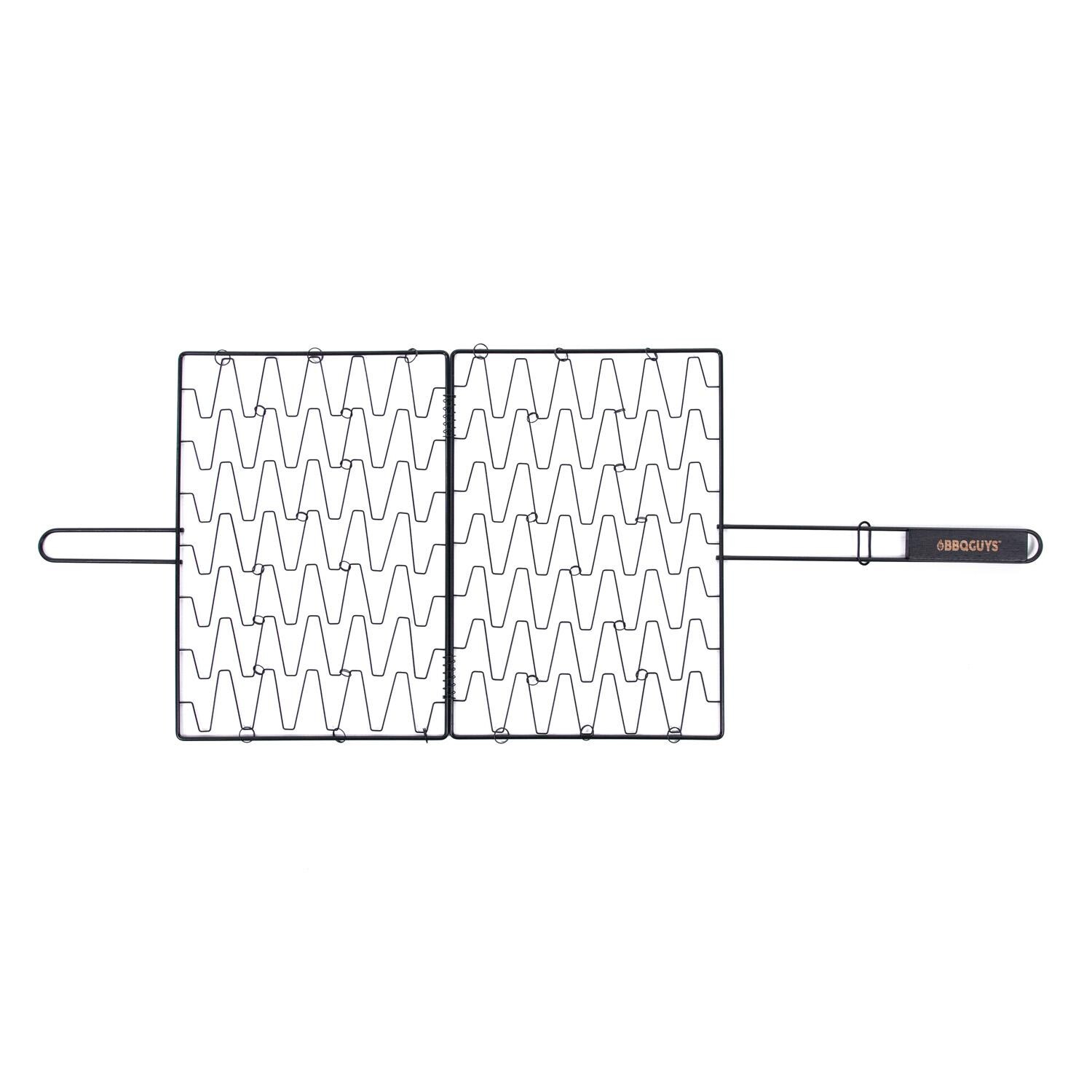 BBQGuys Signature BBQ-FGB Non-Stick Flexible Grilling Basket - Opened Flat For Extra Cooking Area thumbnail