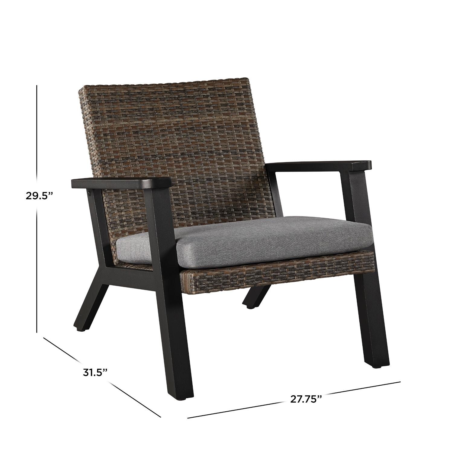 Lakeview Grand Lake 2 Piece Aluminum Chair Set - Dimensions thumbnail