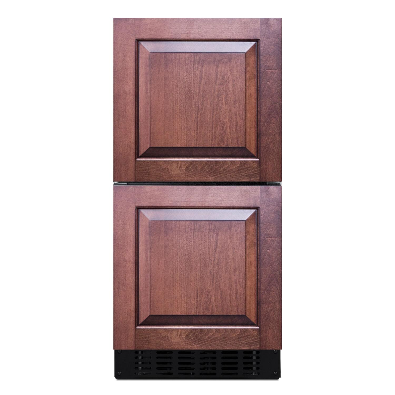 Summit LADR1545PNR 15-Inch ADA Compliant 2-Drawer Refrigerator - Panels Not Included - Front View thumbnail