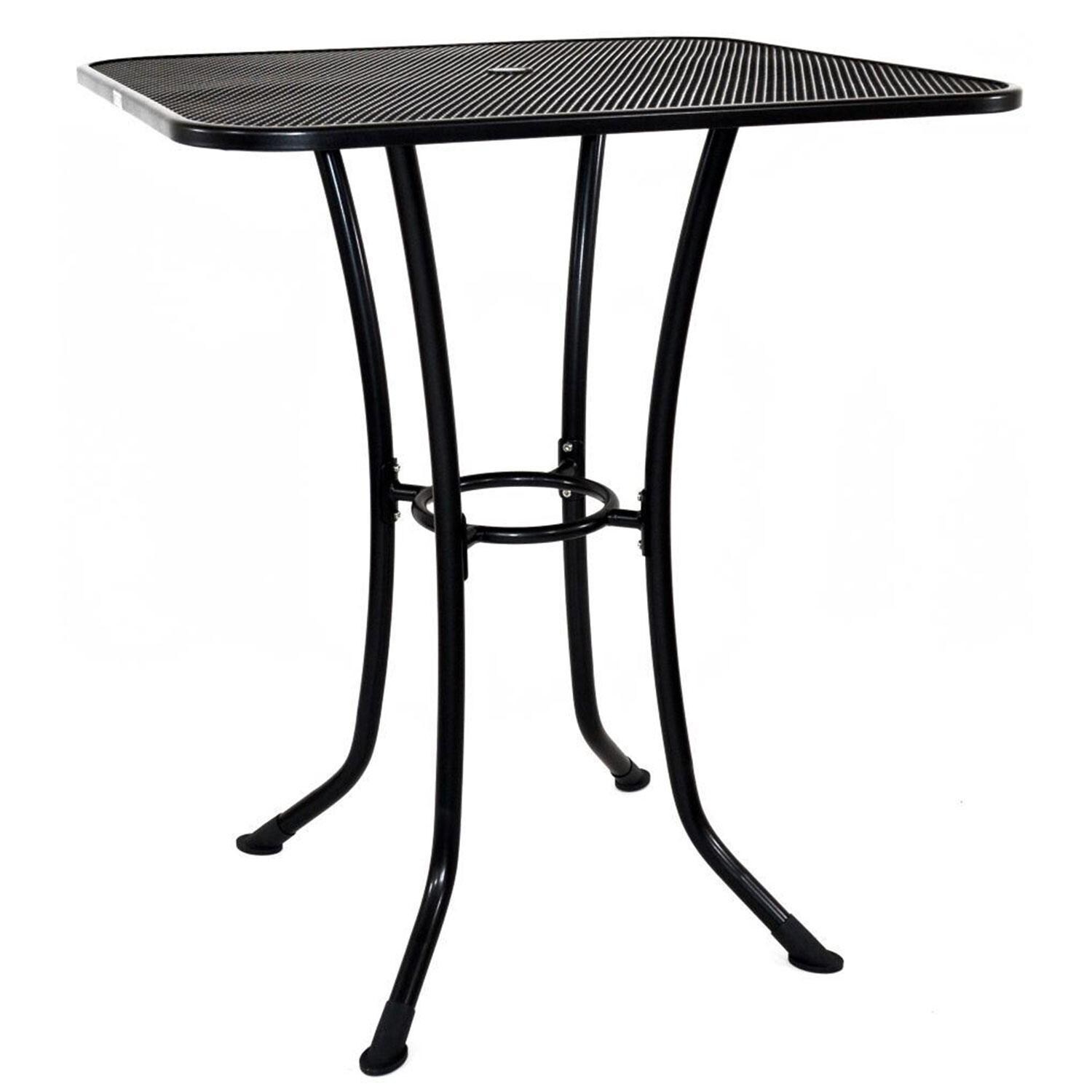KETTLER 36 Inch Steel Square Mesh Bistro Dining Table - Display - White Background thumbnail