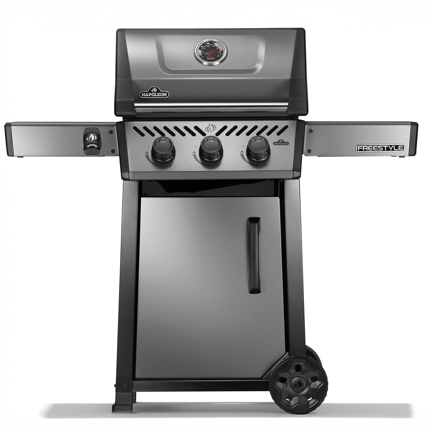 Napoleon F365DNGT Freestyle 365 3 Burner Natural Gas Grill - Graphite Grey - Grill - White Background thumbnail