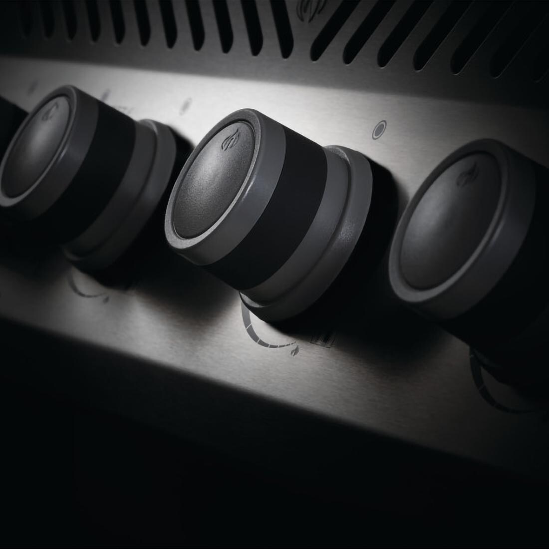 Napoleon RXT425SIBNSS-1 Rogue XT 425 Natural Gas Grill with Infrared Side Burner - Stainless Steel - Burner Control Knob Detail thumbnail