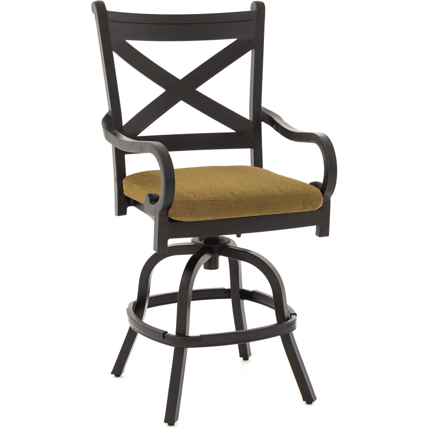 Avondale Aluminum Patio Counter Height Swivel Bar Stool By Lakeview Outdoor Designs Canvas