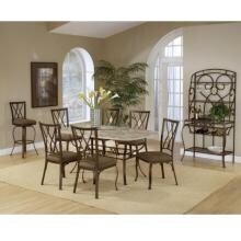 Hillsdale Brookside 7-piece Rectangle Dining Set With Diamond Back Chairs - Brown - 4815dtbcdm7 image