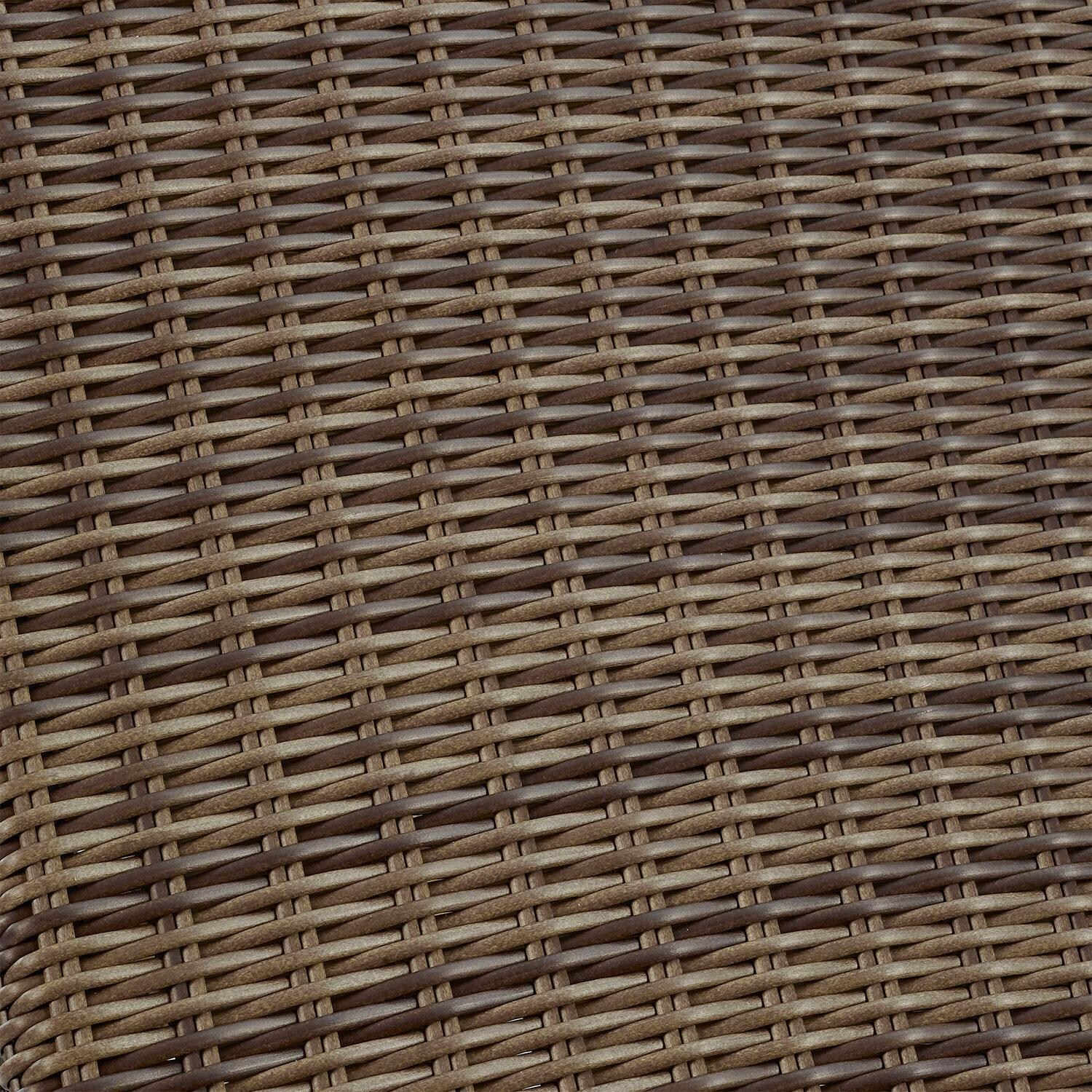 Ultimate Patio UP-92392-SG 5Pc Wicker Outdoor Sectional Set in Sangria - Wicker Swatch - Detail thumbnail