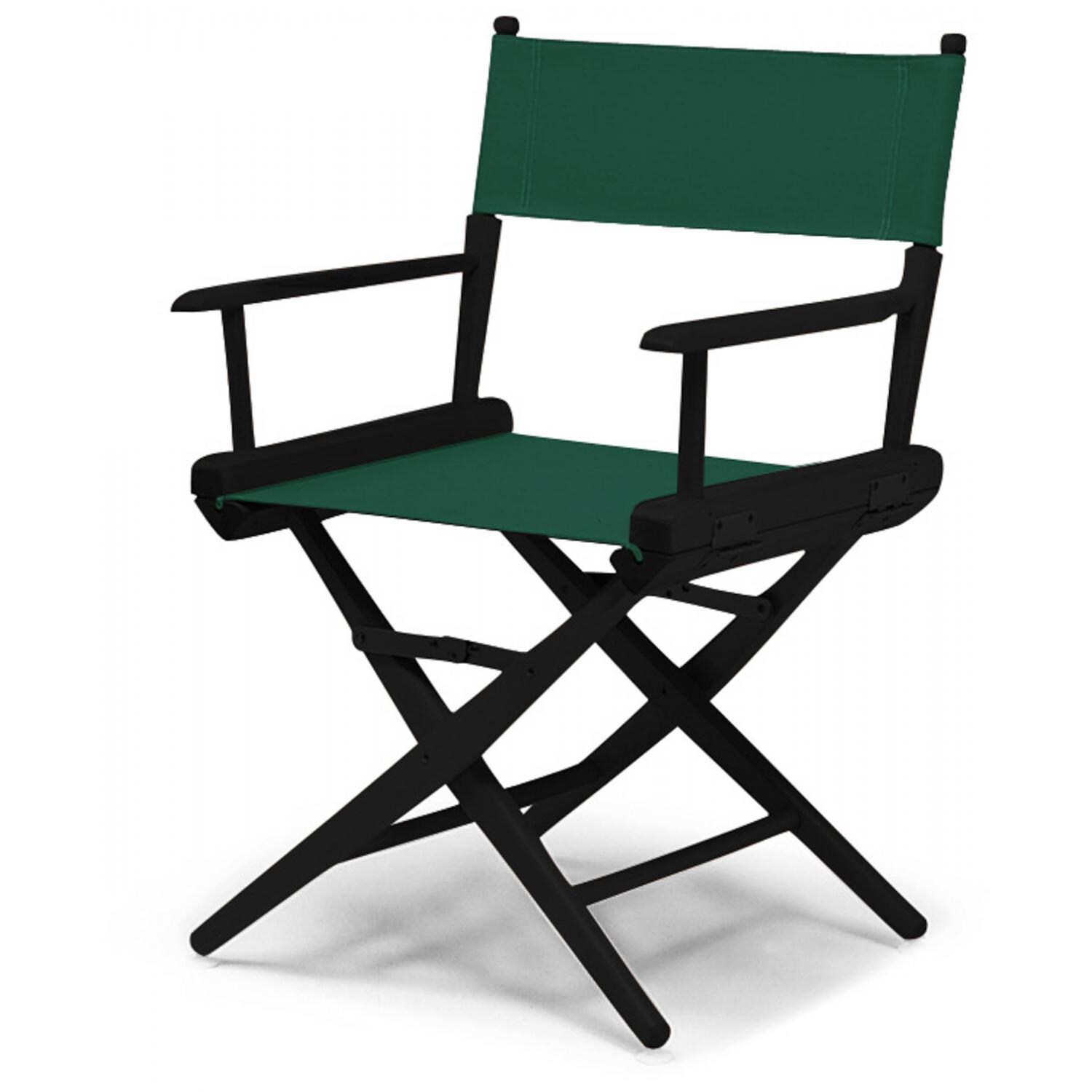 World Famous Dining Height Director Chair By Telescope Casual - Black/Forest Green thumbnail
