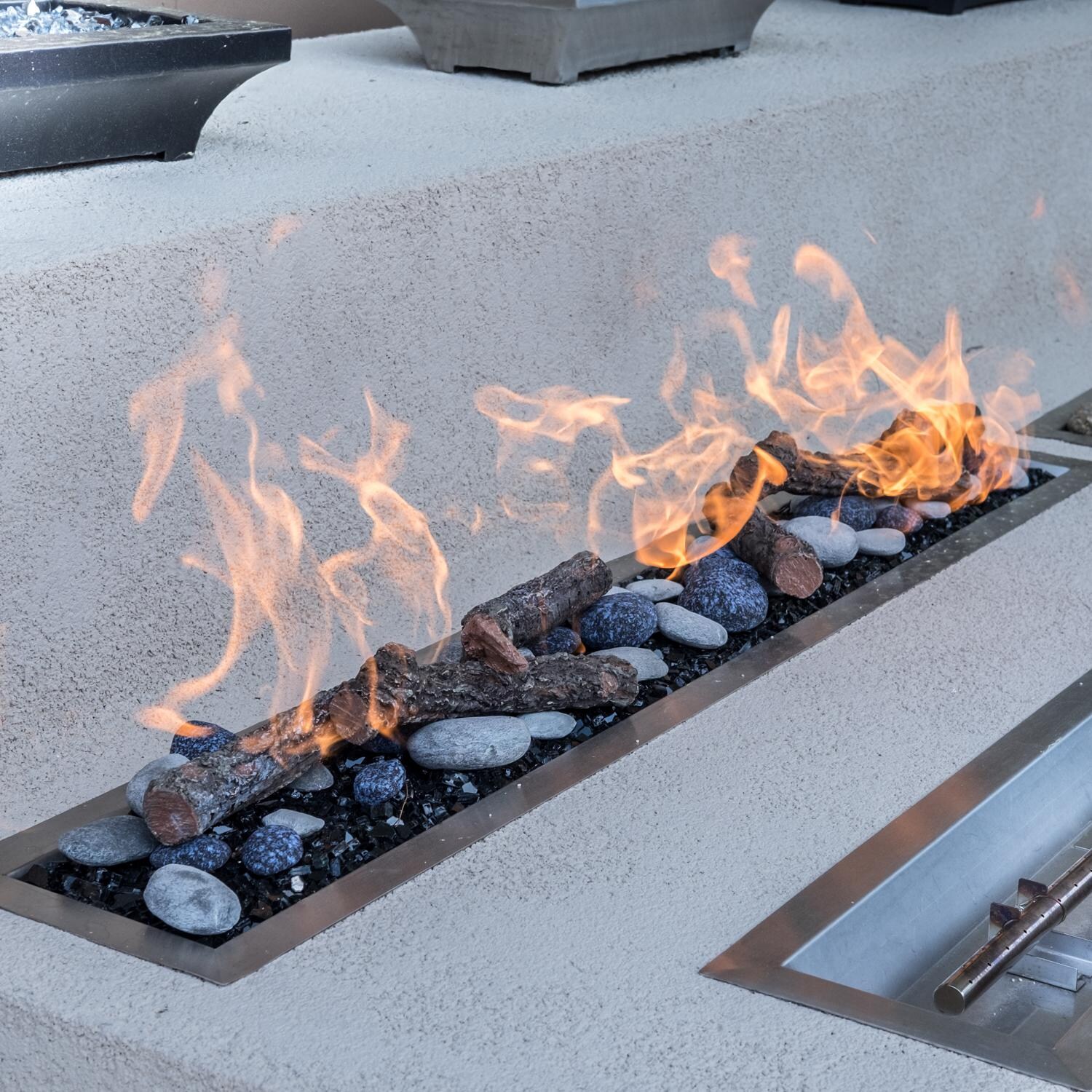 Enhance A Fire - BRKCT-CP - Central Park Burncrete Twigs - With Mixed Media Lit thumbnail