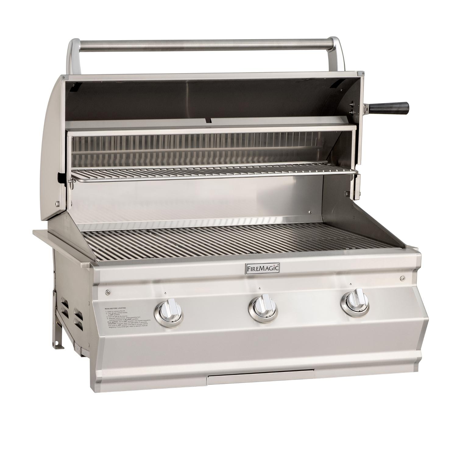 Fire Magic - CMA540I-RT1P - Choice Multi-User Accessible 30-Inch Built-In Propane Gas Grill - Open thumbnail