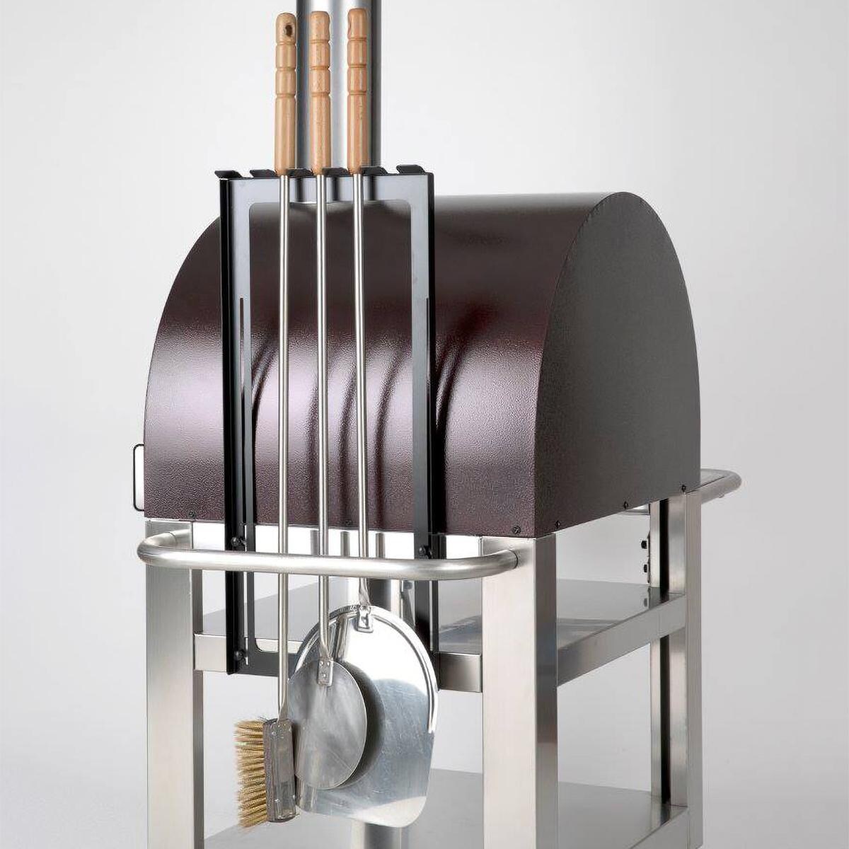 Forno Venetzia 5-Piece 35-Inch Complete Italian Pizza Oven Set - Shown On The Pronto 500 Tool Holder (Not Included) thumbnail