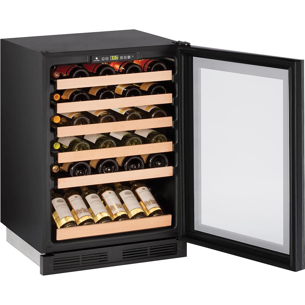 U-Line 24-Inch 48 Bottle Built-In Wine Cooler - Panel Ready - Open View thumbnail