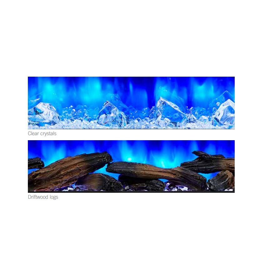 SimpliFire Scion SF-SC55-BK 55-Inch Linear Electric Fireplace - Media Options thumbnail