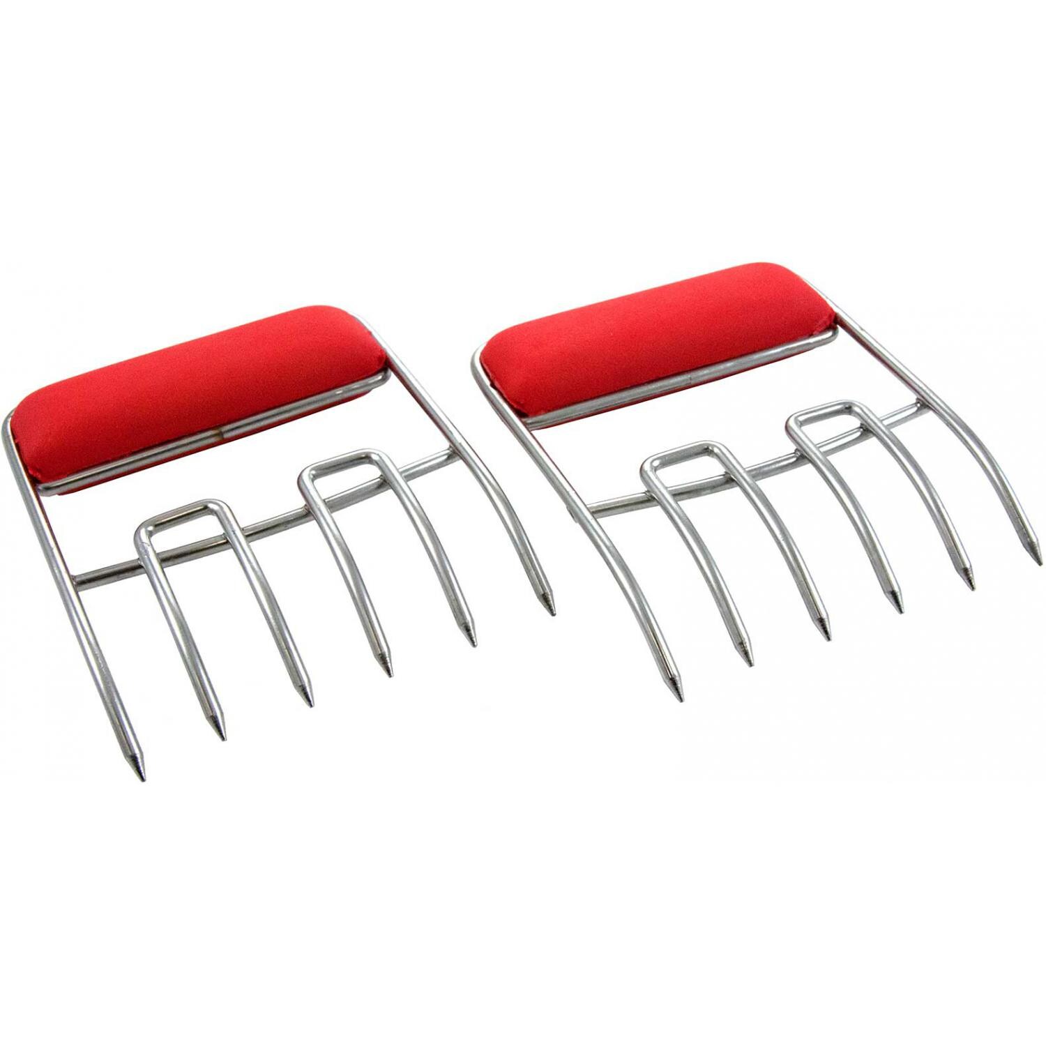 BBQGuys.com 5-Inch Stainless Steel Meat Claws With Soft Grip Handles thumbnail