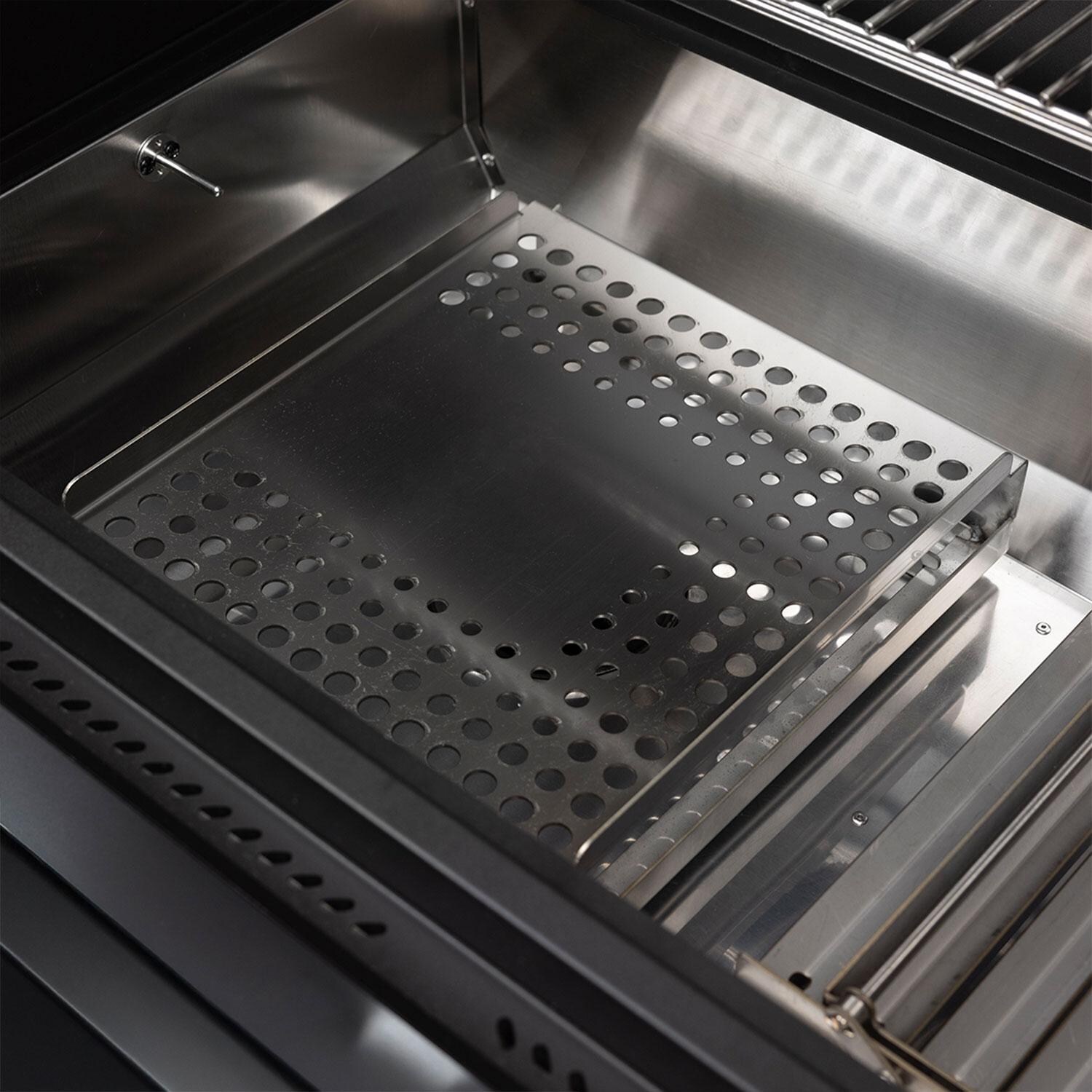 recteq RT-825XF X-Fire Pro 825 4-Burner Wood Pellet Grill - Heat Deflector - Left Side - Detail thumbnail