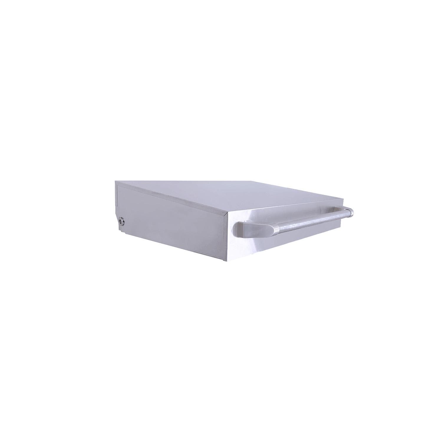 Le Griddle Pro Series 40 16-in Built-In Propane Flat Top Grill w/ 3mm Plate & Lid - Lid - Side View - White Background thumbnail