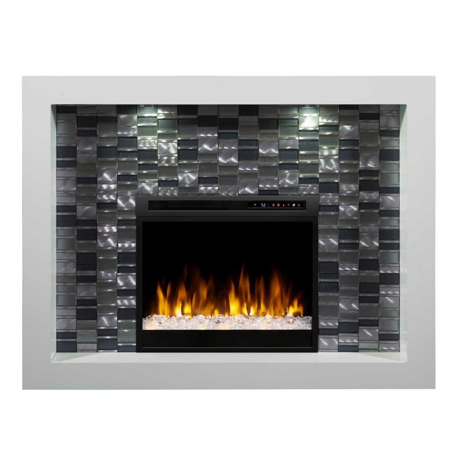 Dimplex - GDS28G8-1944W - Crystal 58-Inch Electric Fireplace Mantel - Acrylic Ember Bed - White thumbnail