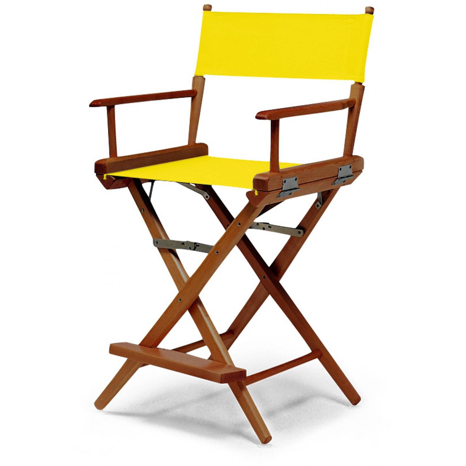 World Famous Counter Height Director Chair By Telescope Casual - Walnut/Canary