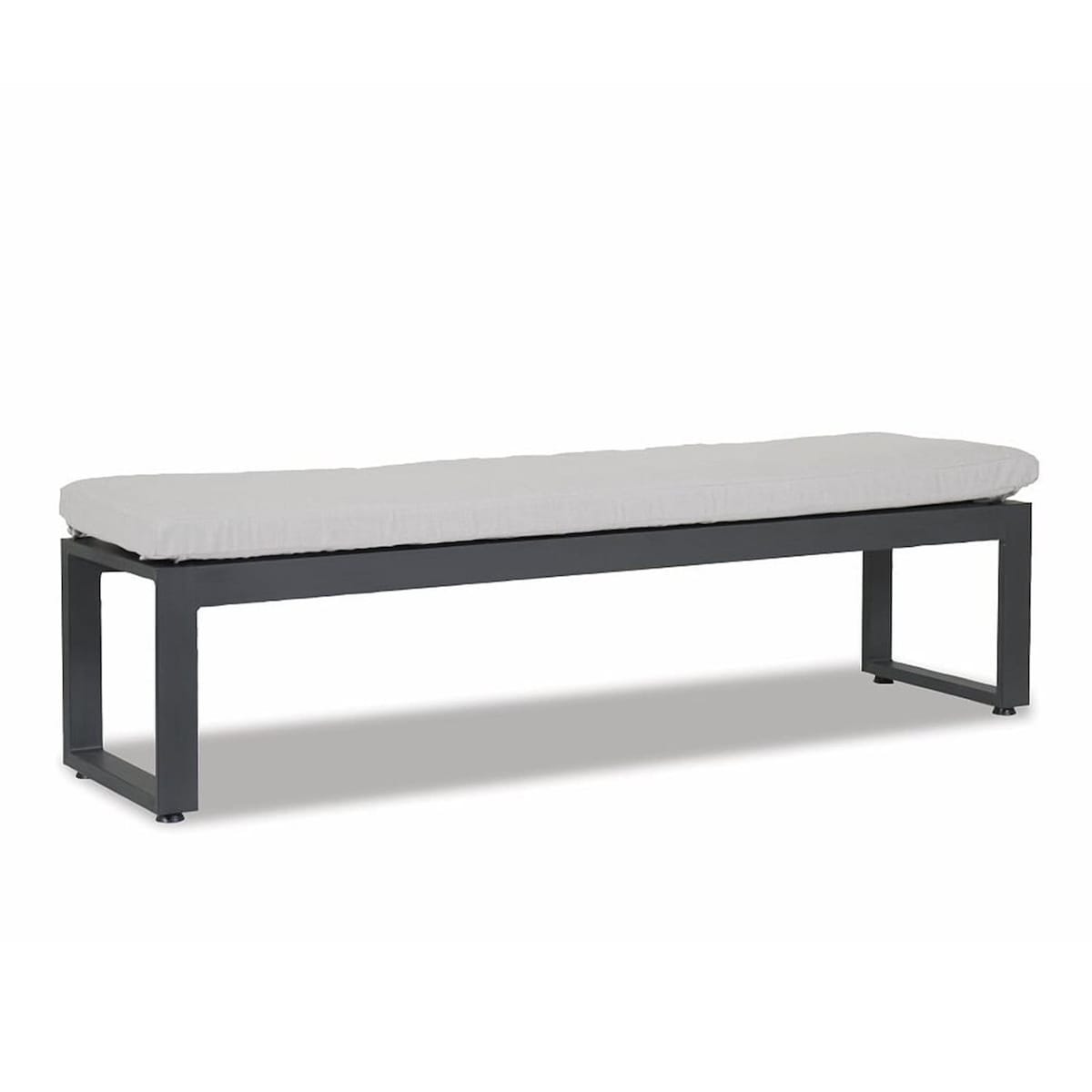Sunset West Redondo 72 Inch Aluminum Bench in Slate/Cast Silver by - SW3801-BNC-SLV-STKIT
