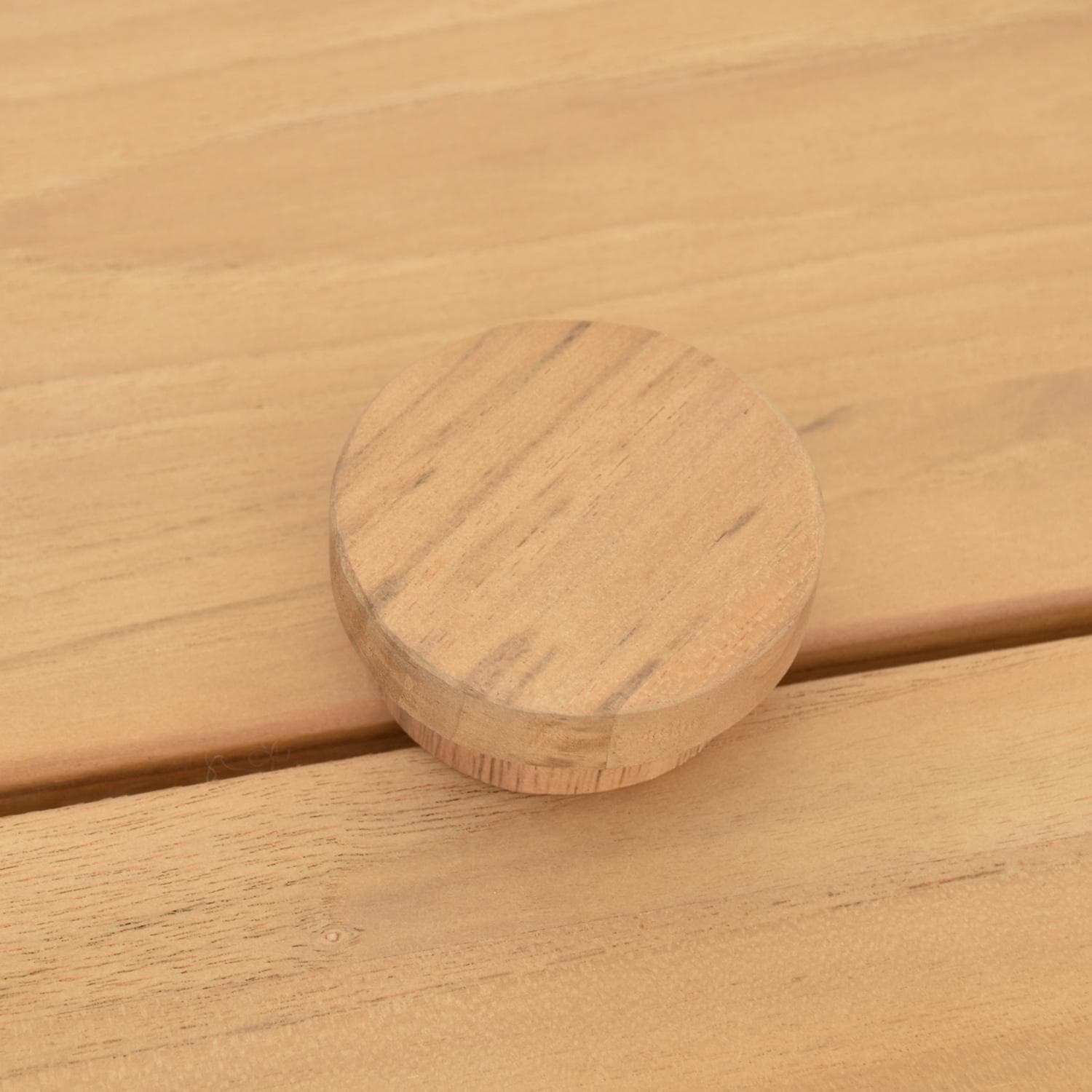 Lakeview Outdoor Designs LV-377-7 Ridgeview 5 Pc Teak Dining Set in Beige - Umbrella Hole Cover Out - Detail thumbnail