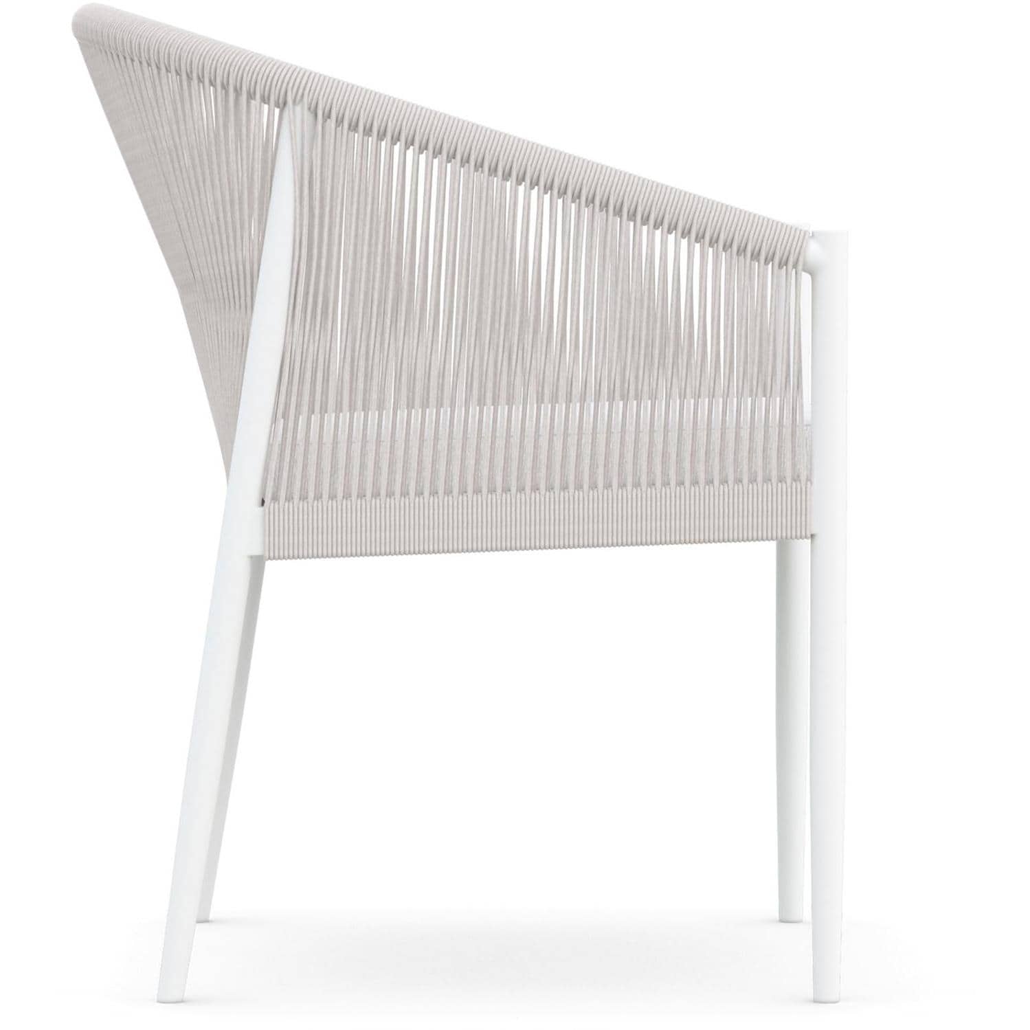 Catalina Woven Rope Dining Chair in Sand/Cloud By Azzurro Living : BBQGuys