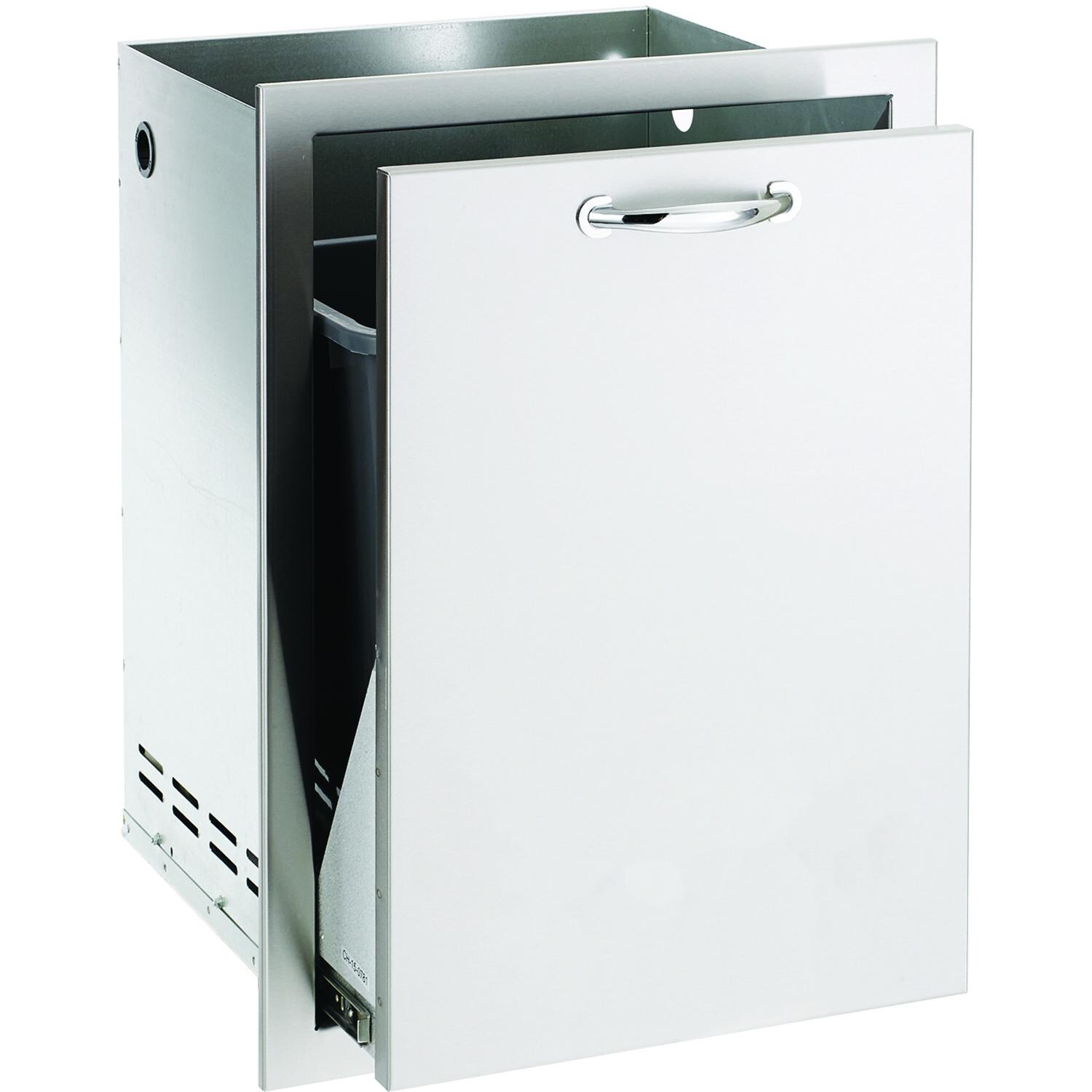 Summerset 20-Inch Roll-Out Stainless Steel Single Trash / Recycling Bin - SSTD1-20 thumbnail