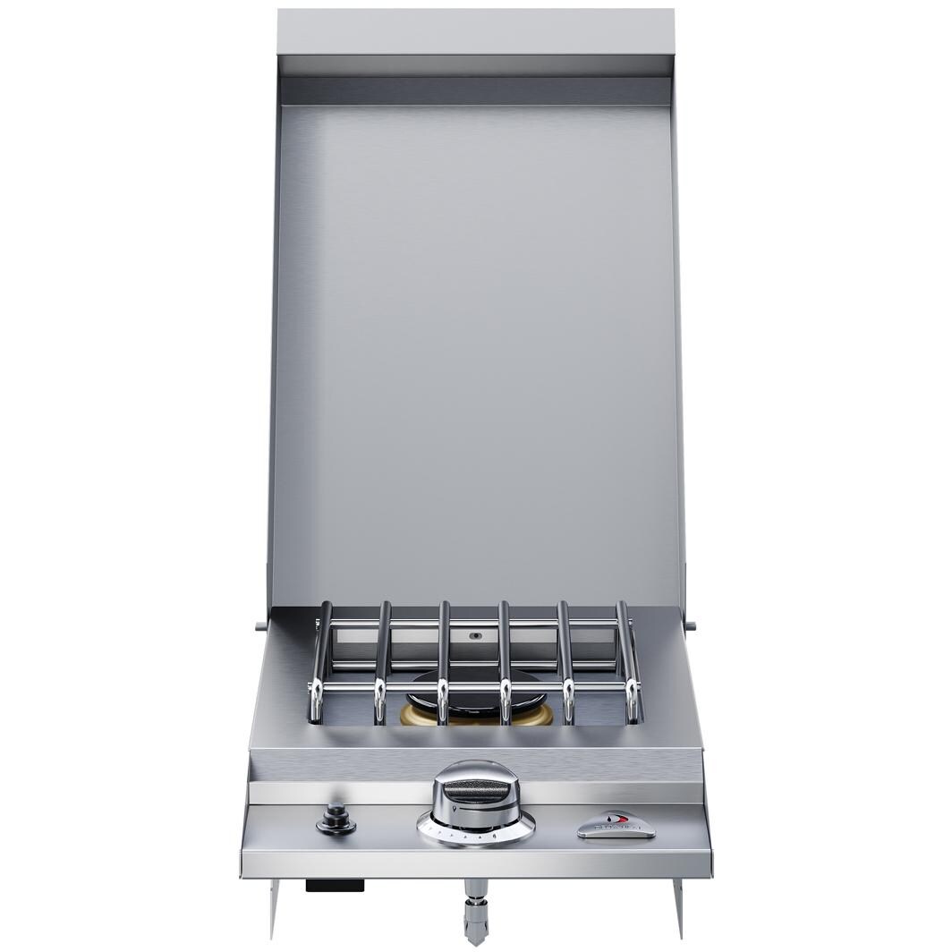 Delta Heat DHSB1D-DN 12-in Drop-In Natural Gas Single Side Burner - White Background thumbnail