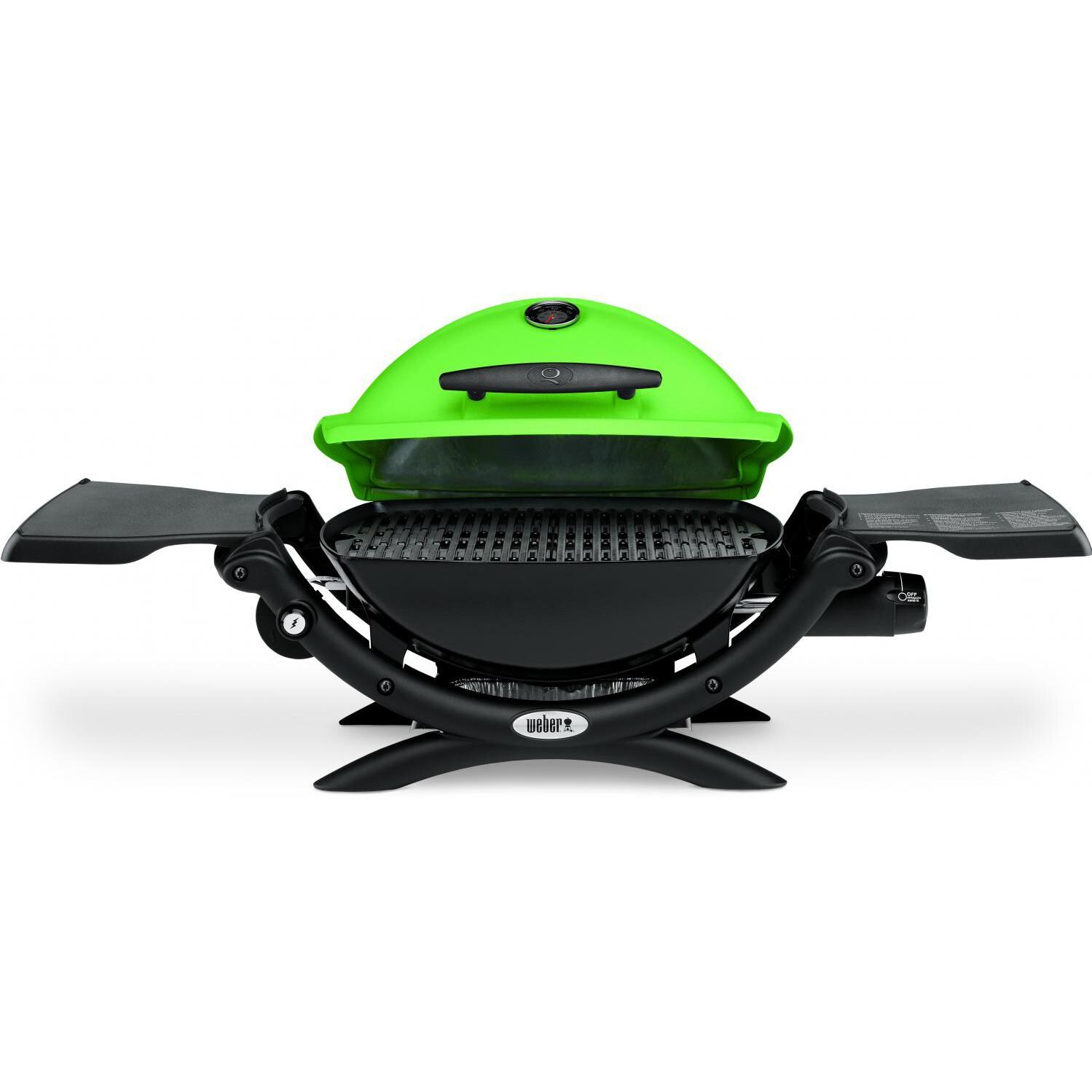 Weber Q 1200 Portable Propane Gas Grill - Lid Open thumbnail