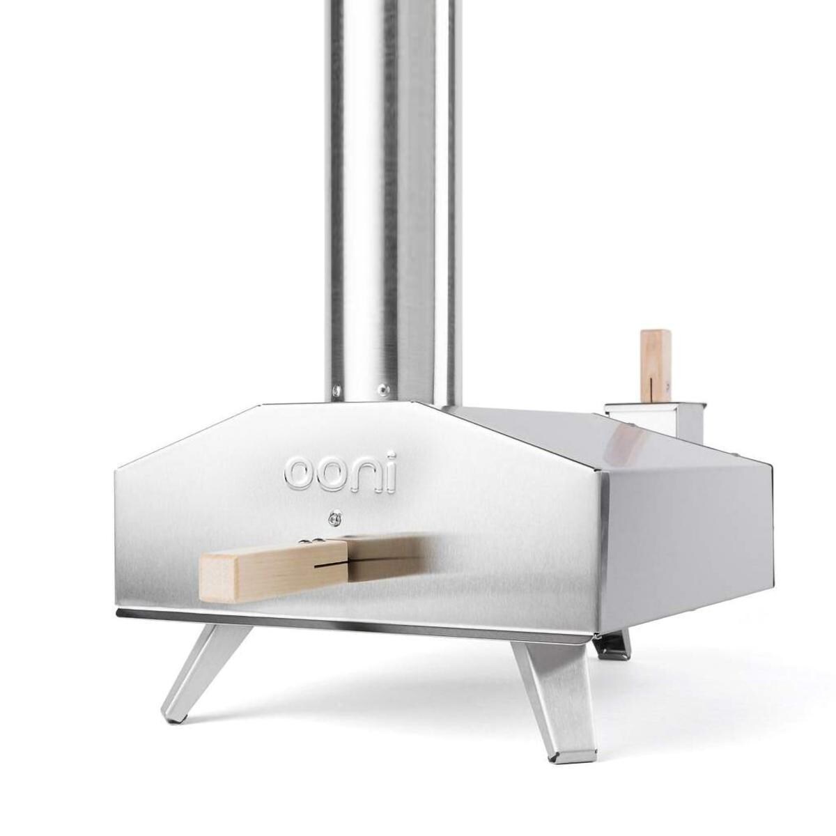 Uuni 3 Stainless Steel Wood-Fired Pellet Pizza Oven - Close-Up View thumbnail