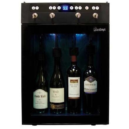 Vinotemp VT-WINEDISP4 4 Bottle Wine Dispenser Front View